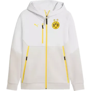Pánská mikina Pánská mikina Puma Borussia Dortmund 25/26 Tech Full-Zip bílá