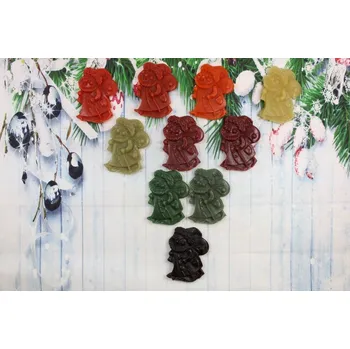 Vánoční ozdoba Ozdoba ze včelího vosku Mikuláš střední vínové