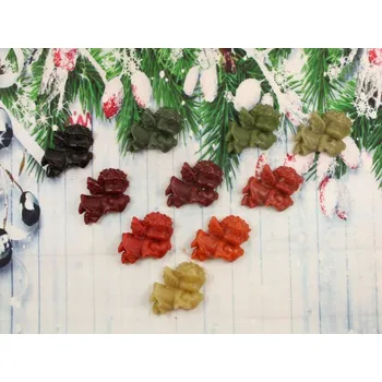 Vánoční ozdoba Ozdoba ze včelího vosku anděl letící srdce zelené