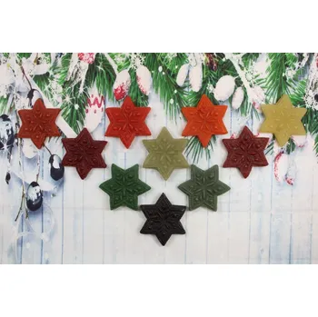 Vánoční ozdoba Ozdoba ze včelího vosku perník khaki