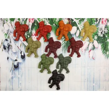 Vánoční ozdoba Ozdoba ze včelího vosku Mikuláš velký červené