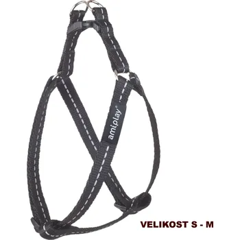 Postroj pro psa Nastavitelný postroj pro psa REFLEX STEP IN černá velikost S, M, L, XL Rozměr: M - 30-55x1,5 cm