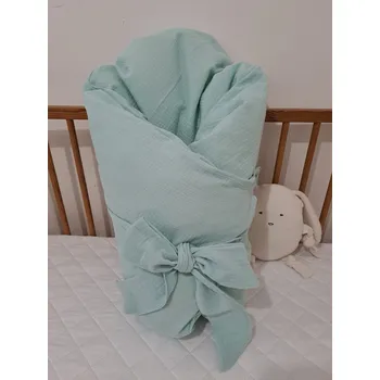 Zavinovačka Pro útulný domov Povlak na péřovou zavinovačku mušelínový Mentolový TYP zavinovačky: KLASIK, ROZMĚR povlaku: 70 x 70 cm