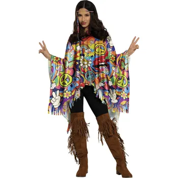 Karnevalový kostým Pončo - Hippie mír