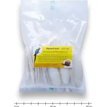 Pro ptáka Sépiová kost broušená volná 10cm, 20ks