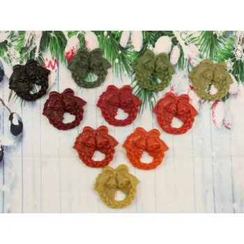 Vánoční ozdoba Ozdoba ze včelího vosku věnec žluté