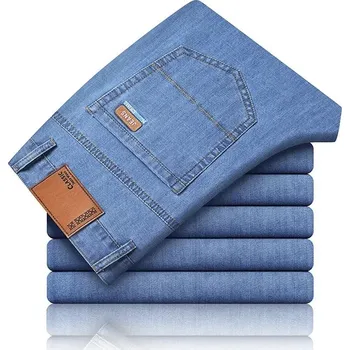 Pánské džíny Pánské džíny – rovný střih, tenké bavlněné provedení Velikost: 40, Barva (Varianta): Lightblue 1811