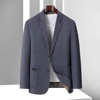 Pánské sako Pánské sako s podšívkou – stylový business kabátek Velikost: 5XL, Barva (Varianta): Světle modrá