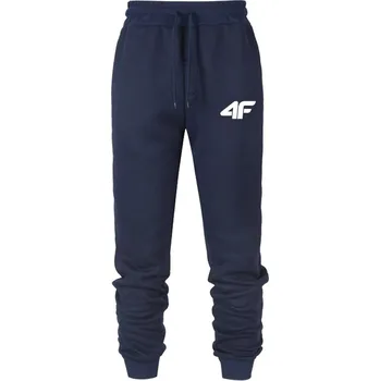 Unisex potištěné tepláky – měkké, volné, sportovní styl Velikost: 3XL, Barva (Varianta): Navy white