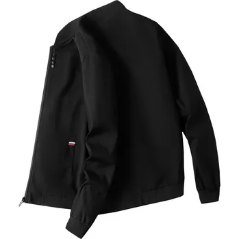 Pánská softshellová bunda Pánská jarní bunda se zipem – lehká baseballová klasika Velikost: M, Barva (Varianta): Černá