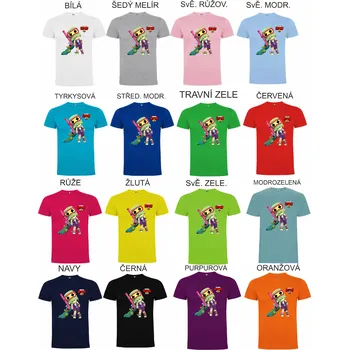 Chlapecká mikina Bavlněné tričko Brawl Stars Alli Barva: Světle růžová, Velikost: 98/104 - 3/4roky