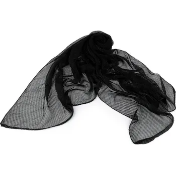 Šála Společenská šála přes ramena s lurexem 60x160 cm Varianta: 4 černá černá, Balení: 1 ks