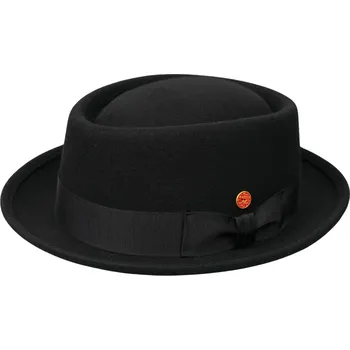 Klobouk Plstěný černý klobouk porkpie - Mayser - Andy Velikost: 59 cm (L)