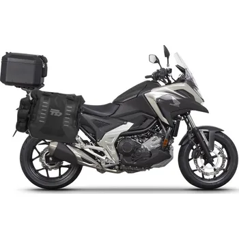 Zavazadlo na motocykl Shad kompletní sada bočních adventure brašen SHAD TERRA TR40 a černého hliníkového 37L topcase, včetně montážní sady SHAD HONDA NX 750 X 2021-