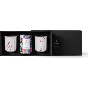 Čaj MOYA SADA SYPANÉHO ČAJE SENCHA 60 g & 2 HRNKY SATO 170 ml