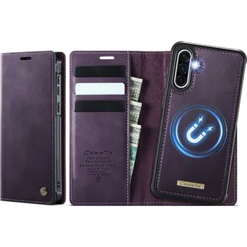 Pouzdro na mobilní telefon DG.MING 118800 CASEME C49 Peněženkový kryt 2v1 pro Samsung Galaxy A56 fialový