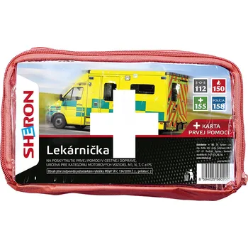 Autolékárnička SHERON Autolékárnička oranžová kortex. obal /SK