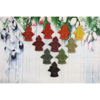 Vánoční ozdoba Ozdoba ze včelího vosku anděl staročeský s knihou žluté