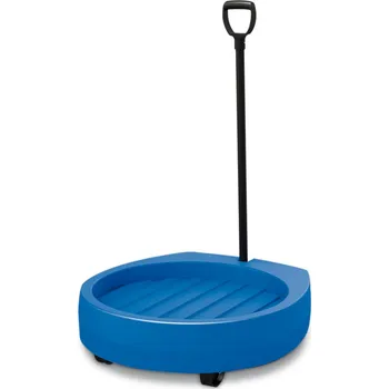 Sud Sudový podstavec Poly200 z polyethylenu (PE), s rukojetí, 2 pevná kolečka, 2 řídící kolečka, modrý