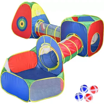 dětské hrací centrum 5v1 – skládací stanová sada s tunely