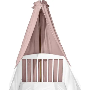 KLUPS Baldachýn na postýlku mušelínový pink 150x200 cm