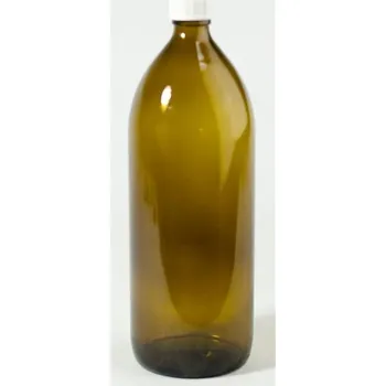 Magnetická kreslící tabulka Lékovka hnědá + uzávěr, úzkohrdlá 1l