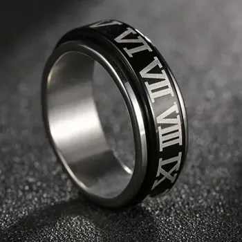 Prsten Otočný prsten proti stresu pro ženy i muže | fidget prsten, antistresový prsten - 60R8 , 10