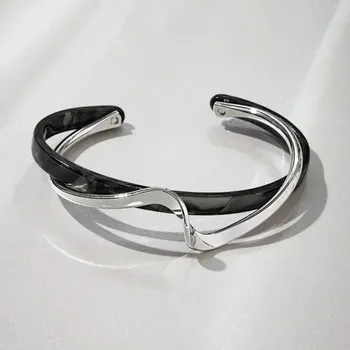 Náramek Elegantní ocelový náramek | stylový doplněk - SL577-SB