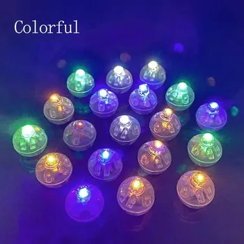 Party dekorace 50 ks Barevná blikající led světýlka do balónků | párty dekorace, led ozdoby - barevná