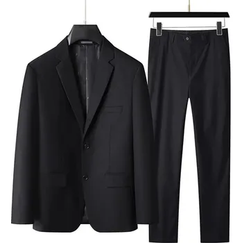 Pánský oblek Dvoudílný pánský oblek – větší velikosti Velikost: 5XL, Barva (Varianta): Černá