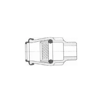 Vodovodní potrubí Hawle Přechodka násuvná ISO 6125 s vnějším závitem, POM, pro rozvody plynu 32 mm x 1" 612503200104 free_store_pickup