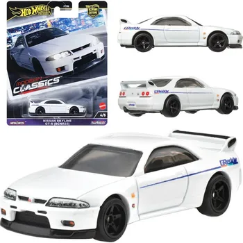 Hračka Kovové autíčko Hot Wheels Premium Nissan Skyline GT-R 1:64 Bílá