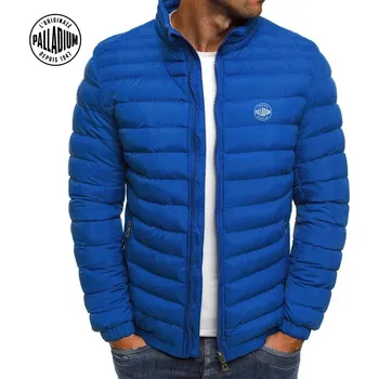 Pánský zimní kabát Pánská zimní bunda s výplní – módní střih, stojáček, UR styl Velikost: 3XL, Barva (Varianta): 3