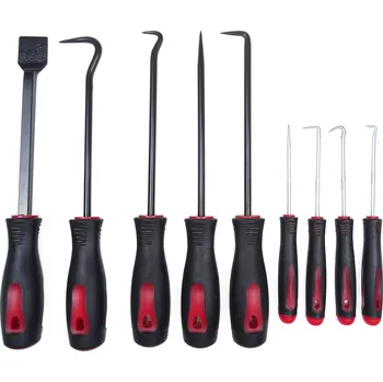 Autodíl Sada na odstranění gufer (simeringů), těsnění - 9 kusů háčků, hrotů, škrabek - QS14122