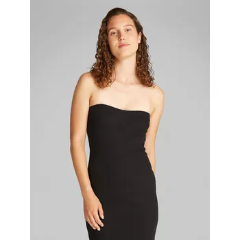 Dámské džíny Calvin Klein Jeans | Woven Label Rib Sleeveless šaty | XS