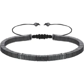 Náramek Černý nastavitelný hematitový náramek | šperk - Styl 11