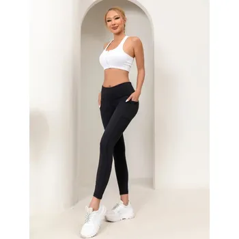 Dámské legíny Dámské sportovní legíny – vysoký pas, pružný střih na jógu Velikost: XL, Barva (Varianta): E136-9 1