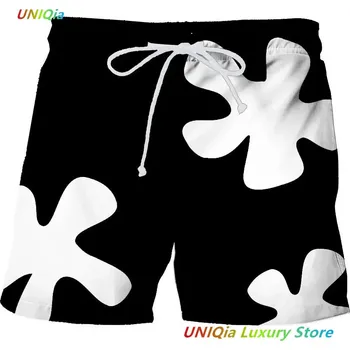 Letní plážové šortky s 3D potiskem – unisex styl Velikost: 3XL, Barva (Varianta): 1212-3d Short-62