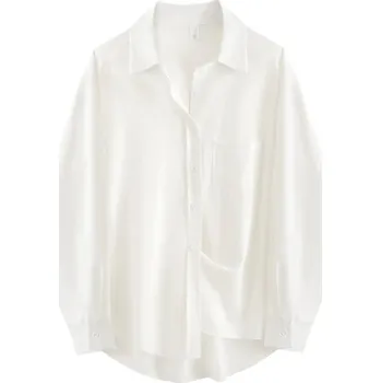 Dámská košile Oversized dámská košile – minimalistický jarní design Velikost: M, Barva (Varianta): Bílá