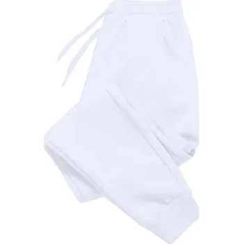 Pánské sportovní kalhoty – na běh, cvičení i volný čas Barva: Bílá, Velikost: 4XL