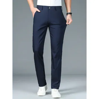 Pánské kalhoty Pánské formální kalhoty – bambusová vlákna, slim fit Barva: Tmavě Modrá, Velikost: 29