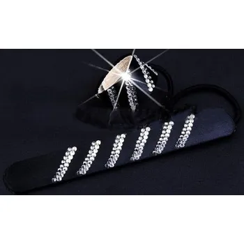 Gumička do vlasů černá se zirkony 45 (Gumička na vlasy)