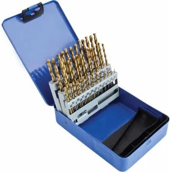 Vrták Vrtáky HSS TiN do kovu, 1.0-6.0 mm, sada 51 ks - SATRA