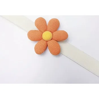 Květinový držák záclon | dekorace - 1 květ - pomeranč