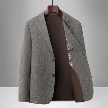 pánské sako – pohodlný střih pro volnočasové i business nošení Velikost: 3XL, Barva (Varianta): Šedá