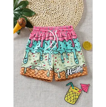 Pánské kraťasy Unisex sportovní kraťasy s 3D potiskem zmrzliny Velikost: S, Barva (Varianta): Shorts-HWH60727