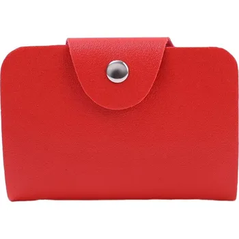 Ledvinka Pouzdro na karty – 24 přihrádek, velká kapacita, přehledné Barva (Varianta): Červená