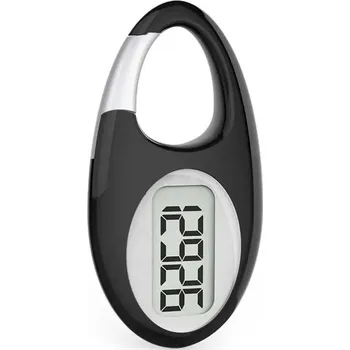 Krokoměr Digitální 3D krokoměr s velkým displejem | sportovní doplněk 3 ks - černý