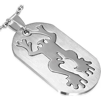 Přívěsek Přívěsek ocel žabák 36 (Přívěšky z oceli, žába)