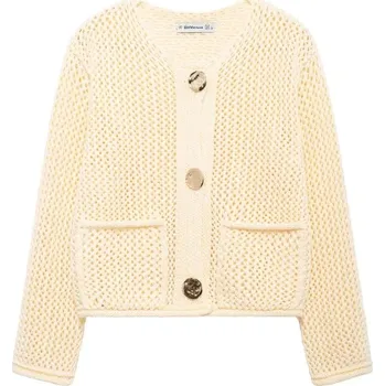 Dámský svetr Dámský pletený kardigan – volný střih, dlouhý rukáv Velikost: S, Barva (Varianta): 6